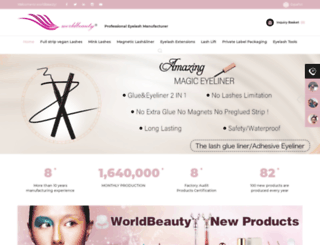 worldbeautylashes.com screenshot