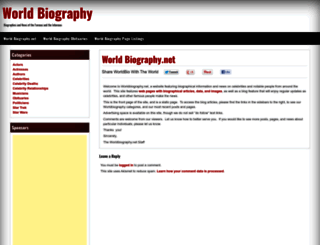 worldbiography.net screenshot