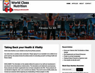 worldclassnutrition.com screenshot