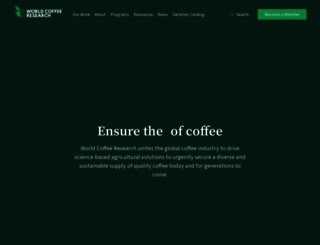 worldcoffeeresearch.org screenshot