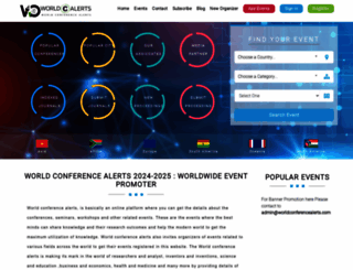 worldconferencealerts.com screenshot