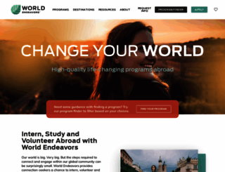 worldendeavors.com screenshot