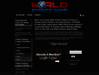 worldeventsgame.com screenshot