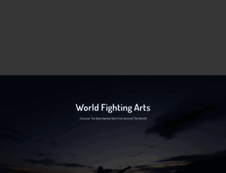 worldfightingarts.com screenshot