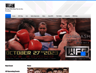 worldfightingchampionships.com screenshot