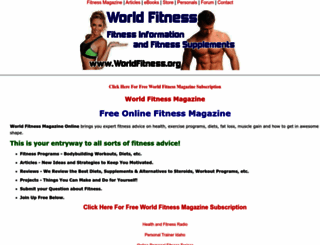 worldfitness.org screenshot