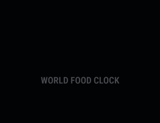 worldfoodclock.com screenshot