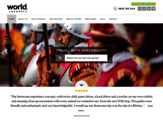 worldjourneys.com.au screenshot