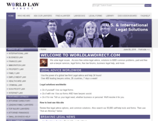 worldlawdirect.com screenshot