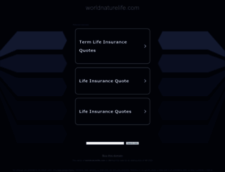 worldnaturelife.com screenshot