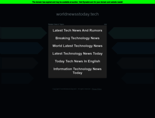 worldnewsstoday.tech screenshot