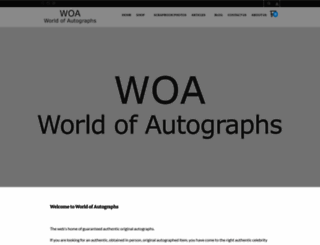 worldofautographs.com screenshot