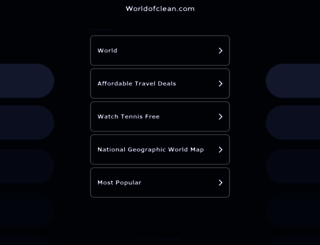 worldofclean.com screenshot