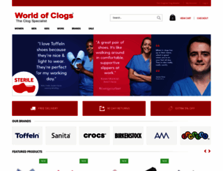 worldofclogs.com screenshot