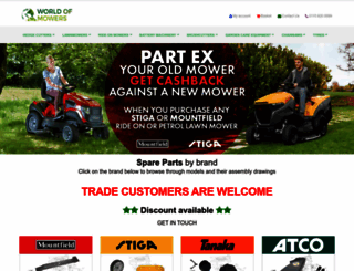 worldofmowers.co.uk screenshot