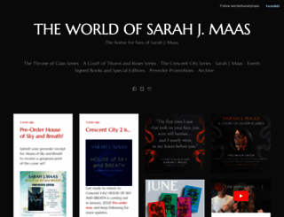 worldofsarahjmaas.com screenshot