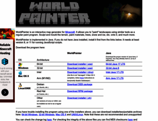 worldpainter.net screenshot