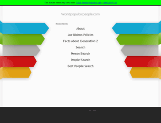worldpopularpeople.com screenshot