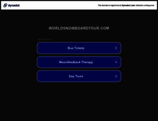 worldsnowboardtour.com screenshot