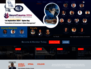 worldspinalcolumn.org screenshot
