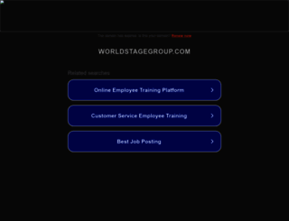 worldstagegroup.com screenshot