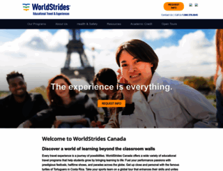 worldstrides.ca screenshot