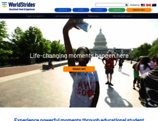 worldstrides.org screenshot