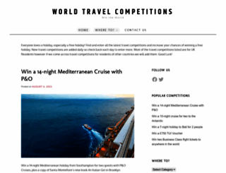 worldtravelcompetitions.com screenshot