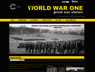 worldwar1luton.com screenshot