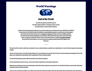 worldwarnings.com screenshot