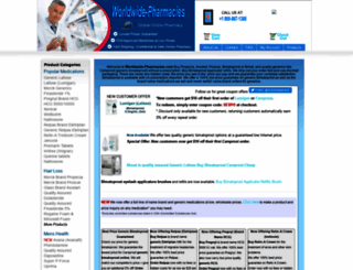 worldwide-pharmacies.com screenshot