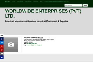worldwideenterprisespvtltd.enic.pk screenshot
