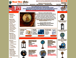 worldwideglobes.com screenshot