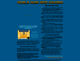 worldwidewebawards.net screenshot