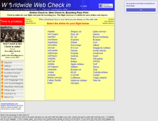 worldwidewebcheckin.com screenshot