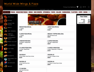 worldwidewingsandpizza.com screenshot