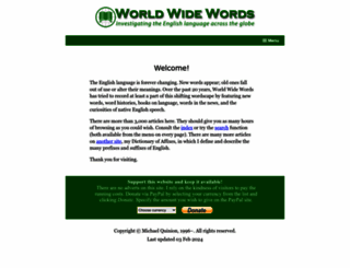 worldwidewords.org screenshot