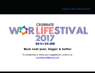 worlifestival.co.in screenshot