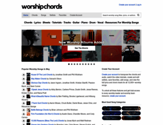worshipchords.com screenshot