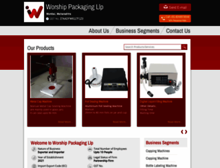 worshippackagingllp.com screenshot