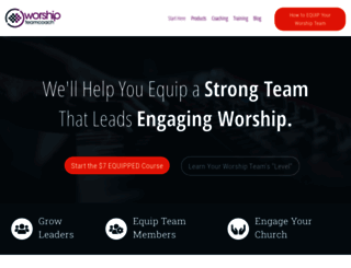 worshipteamcoach.com screenshot