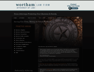 worthamlaw.com screenshot