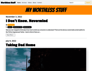 worthless-stuff.com screenshot