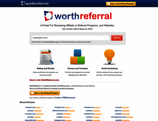 worthreferral.com screenshot