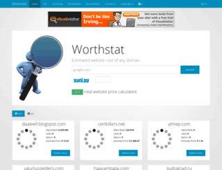 worthstat.com screenshot