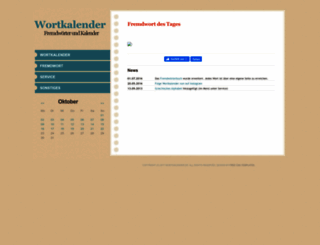 wortkalender.de screenshot