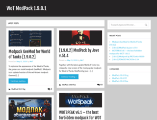 wot-modpack.com screenshot