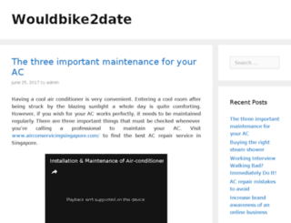 wouldbike2date.com screenshot