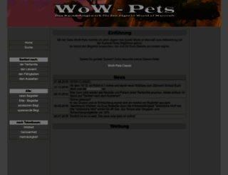 wow-pets.de screenshot