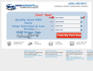 wowautoparts.com screenshot